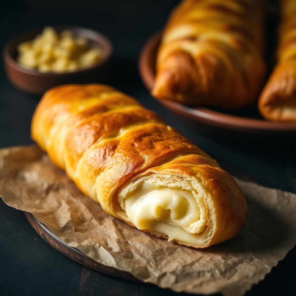 Börek mit Käsefüllung im goldenen Yufka-Teig