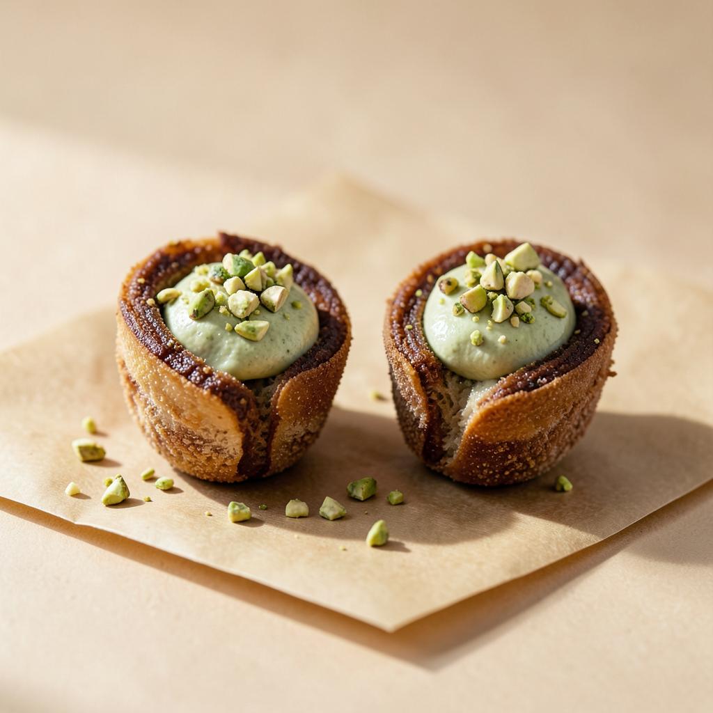 Sizilianische Cannoli mit Pistaziencreme
