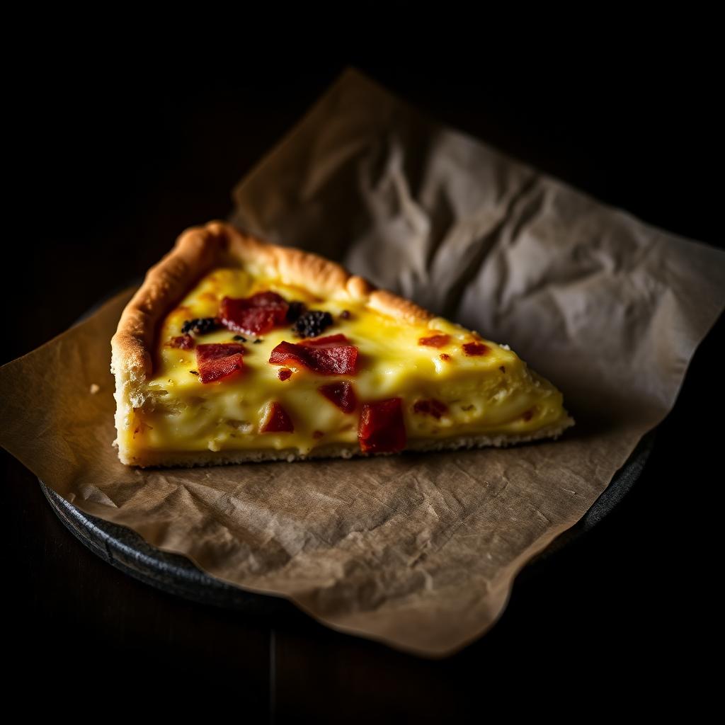 Quiche Lorraine mit Speck und Eiguss im Mürbeteig