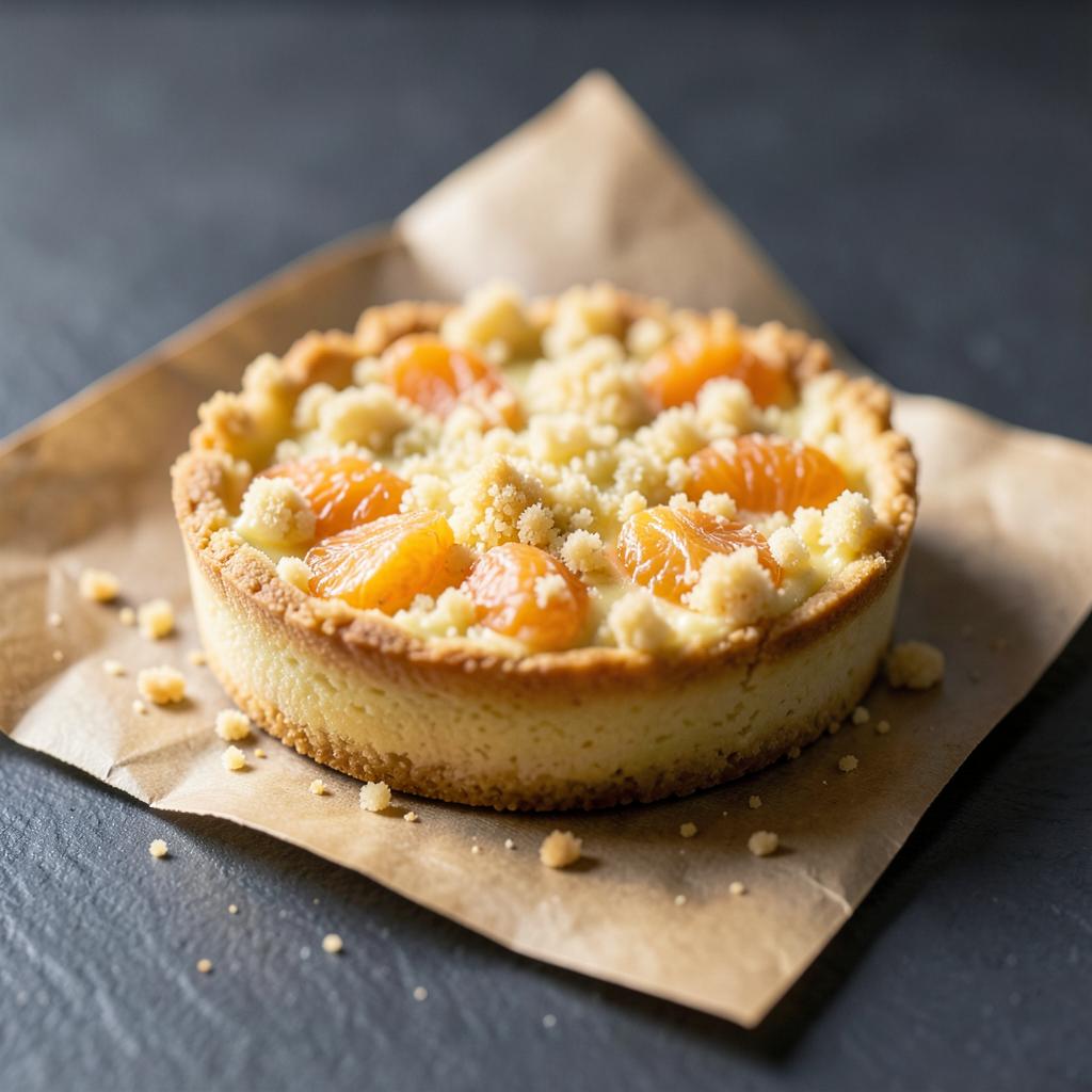 Käsestreuseltörtchen mit Mandarinen